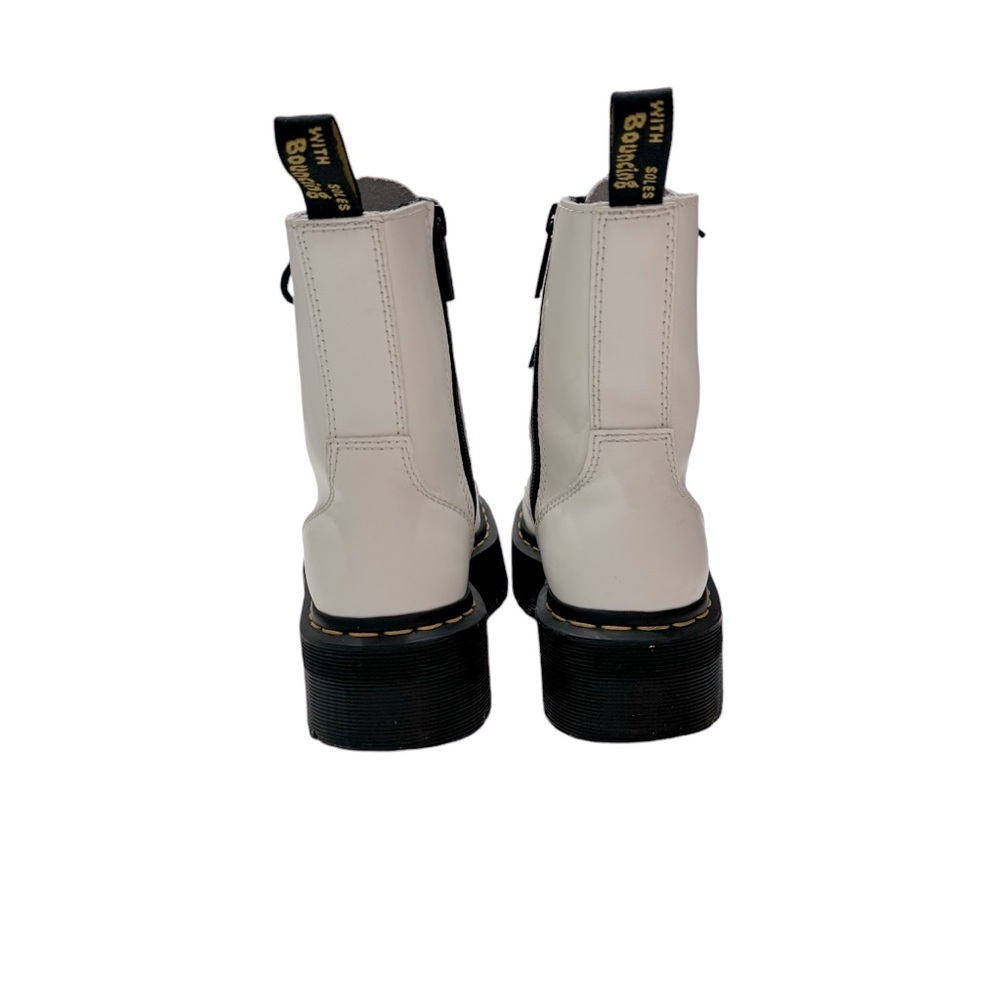 White Dr.Martens jadon platform 8-eye boot. Sz 6 - Picture 6 of 10